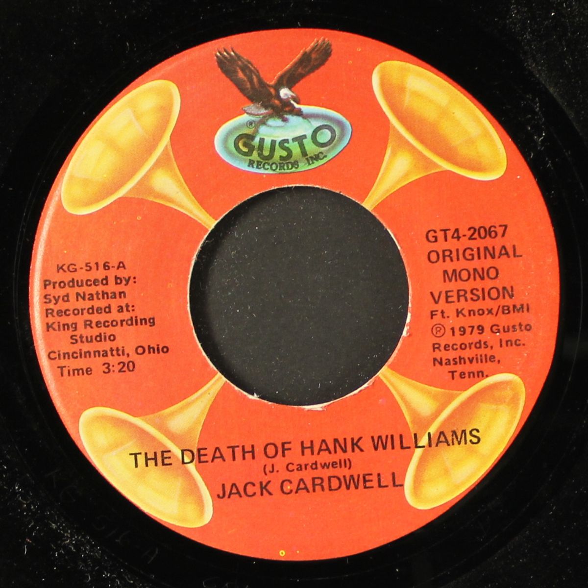 the death of hank williams / dear joan by JACK CARDWELL