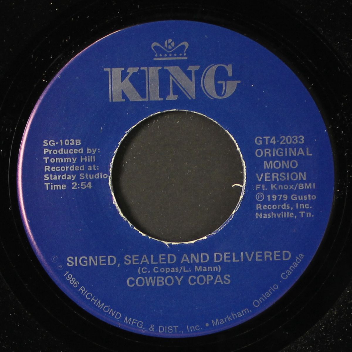 alabam / signed, sealed and delivered by COWBOY COPAS