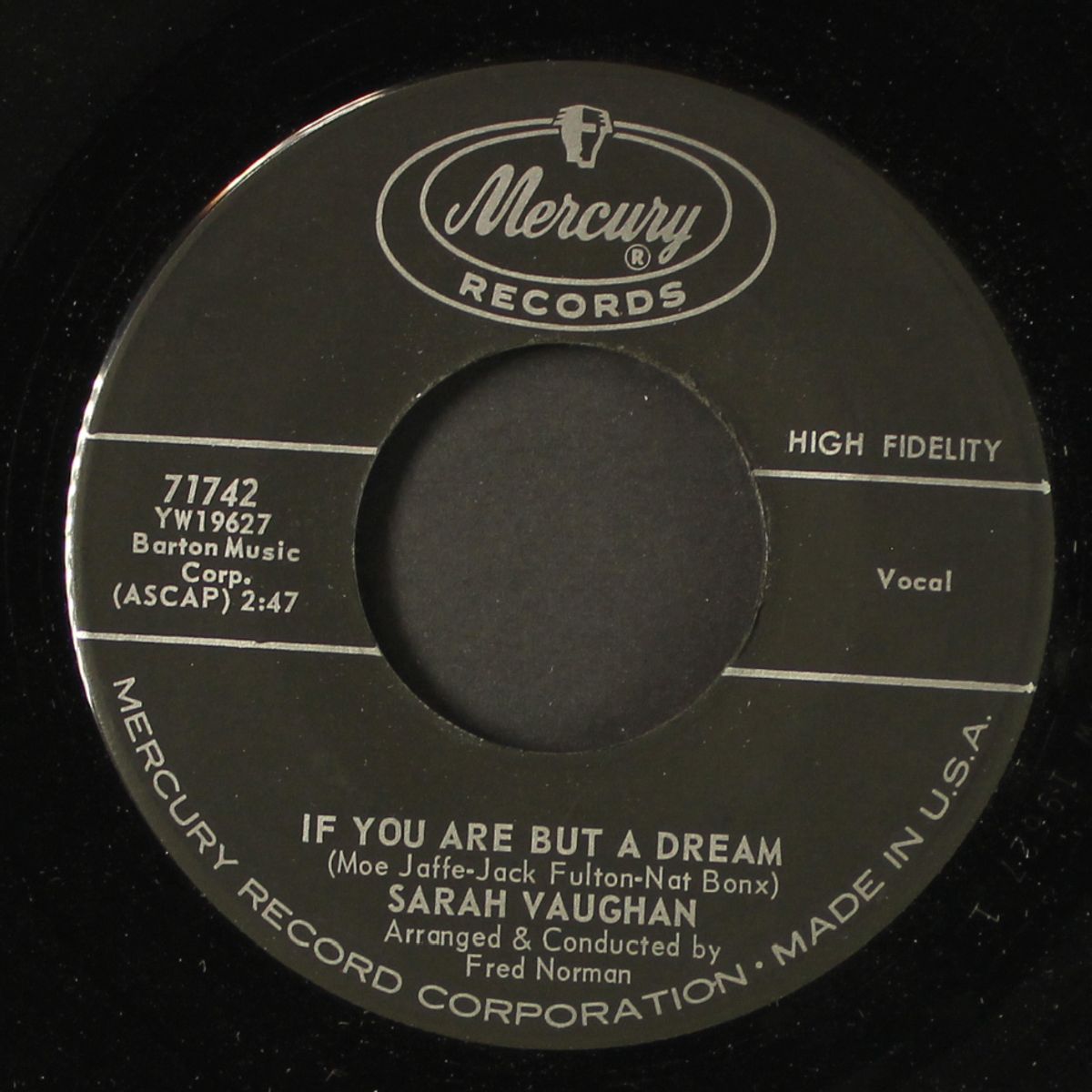mary contrary / if you are but a dream by SARAH VAUGHAN