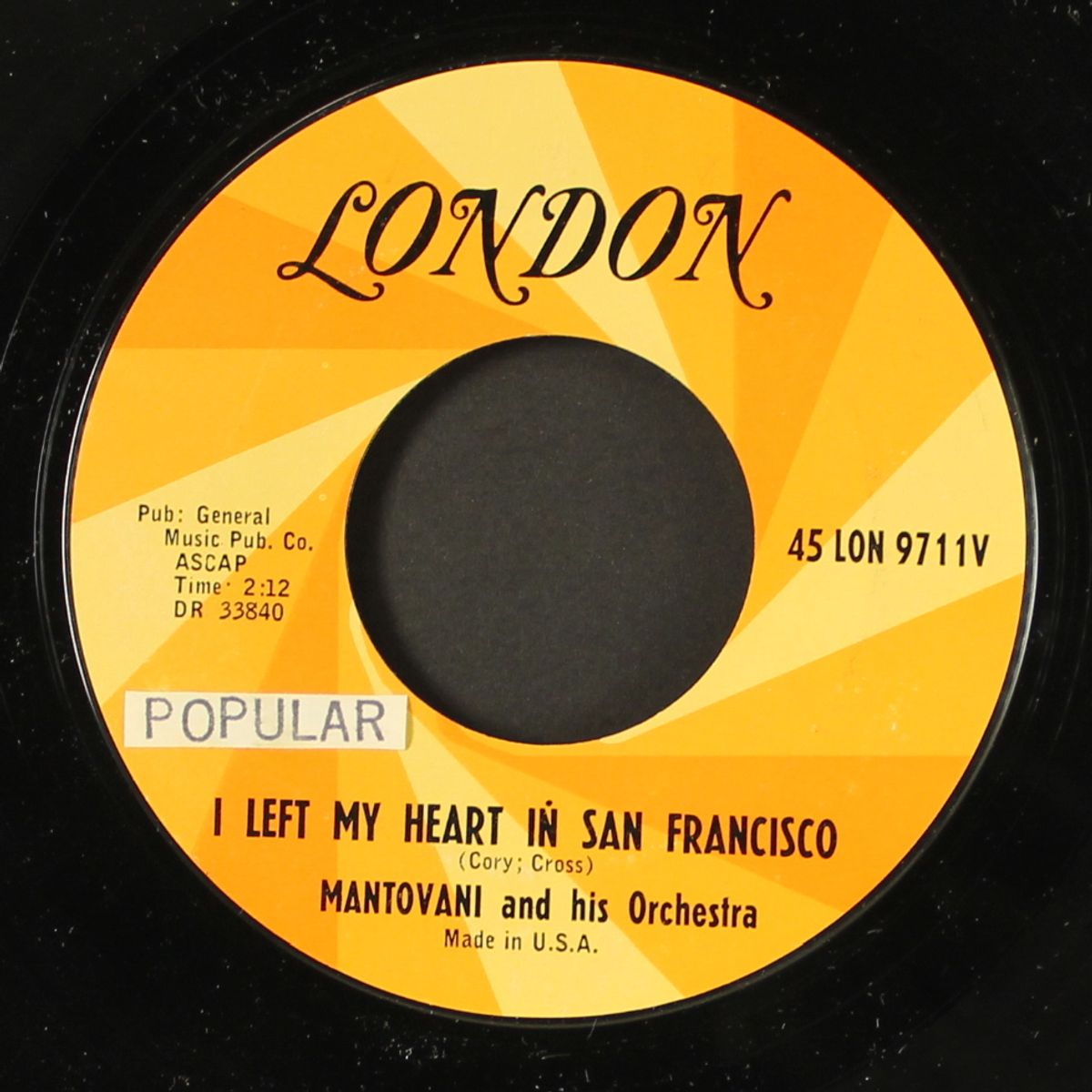 return to peyton place / i left my heart in san francisco by MANTOVANI
