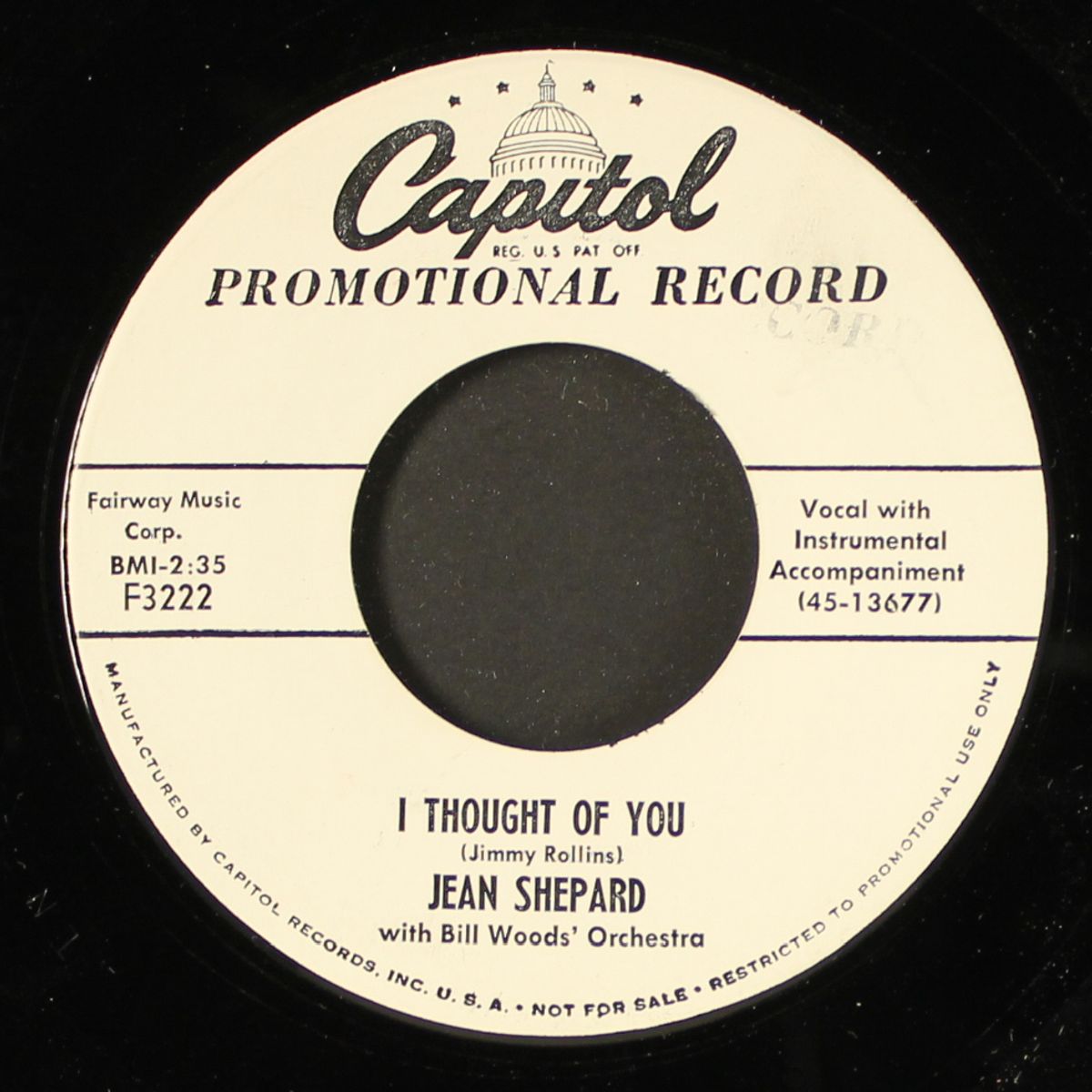 beautiful lies / i thought of you by JEAN SHEPARD