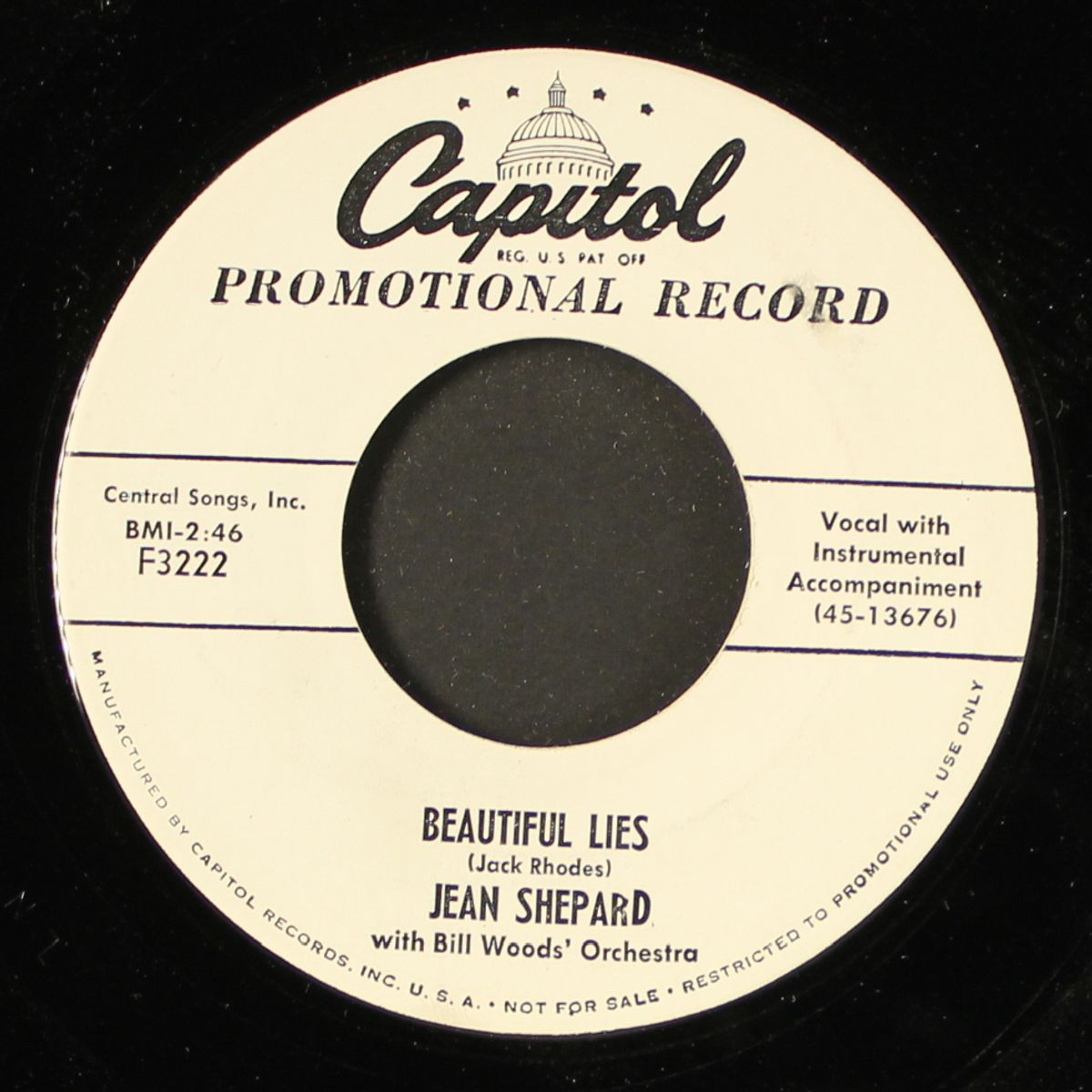 beautiful lies / i thought of you by JEAN SHEPARD