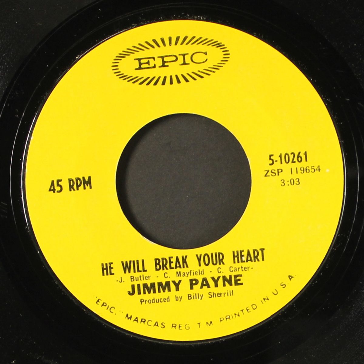 where has all the love gone / he will break your heart by JIMMY PAYNE