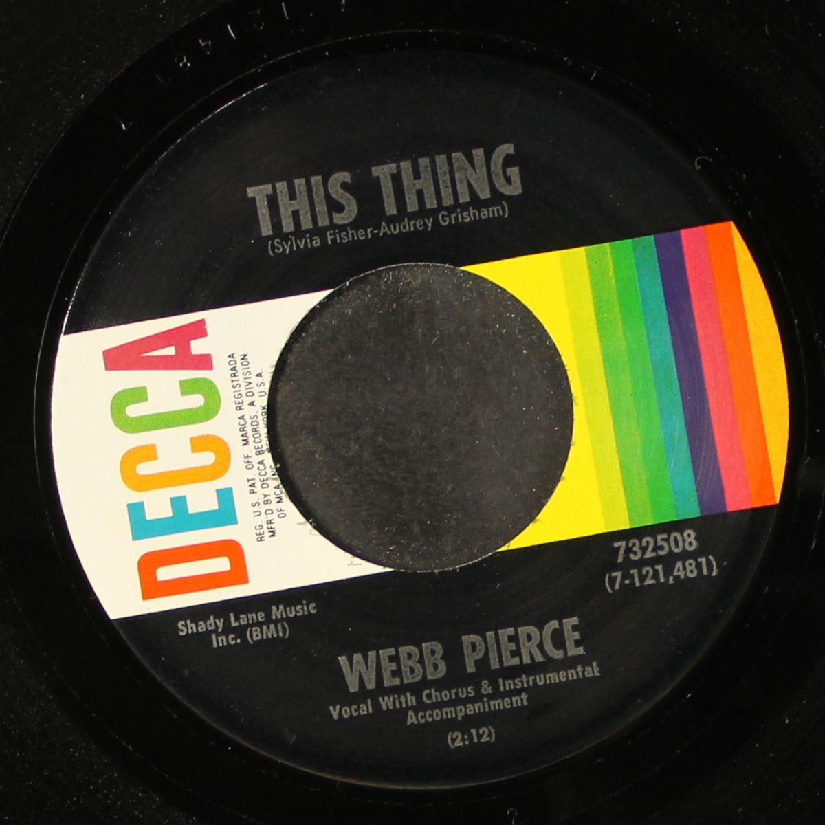 does my memory ever cross your mind / this thing by WEBB PIERCE