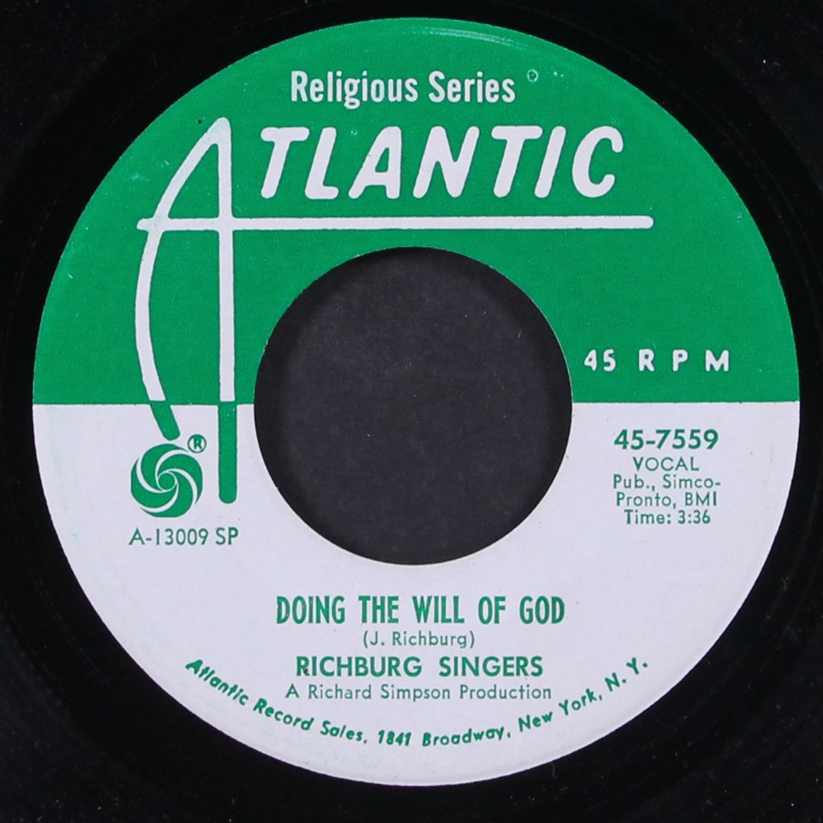 doing the will of god / stand by me by RICHBURG SINGERS
