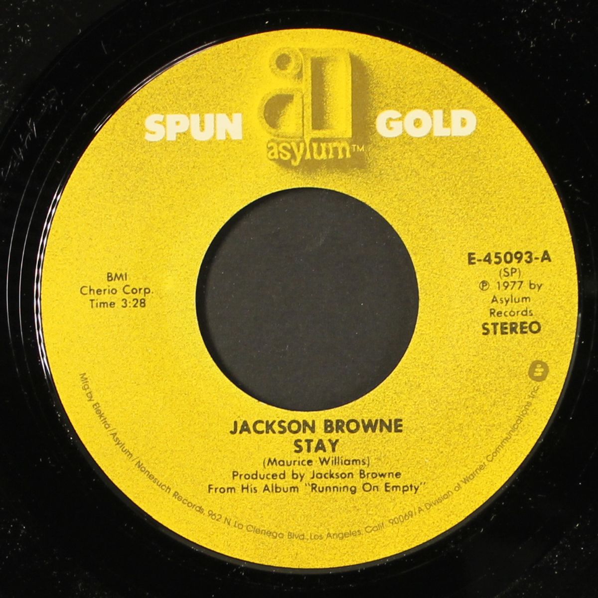 stay / here come those tears again by JACKSON BROWNE