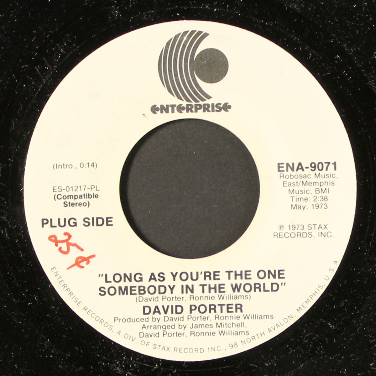 long as you're the one somebody in the world / same by DAVE PORTER