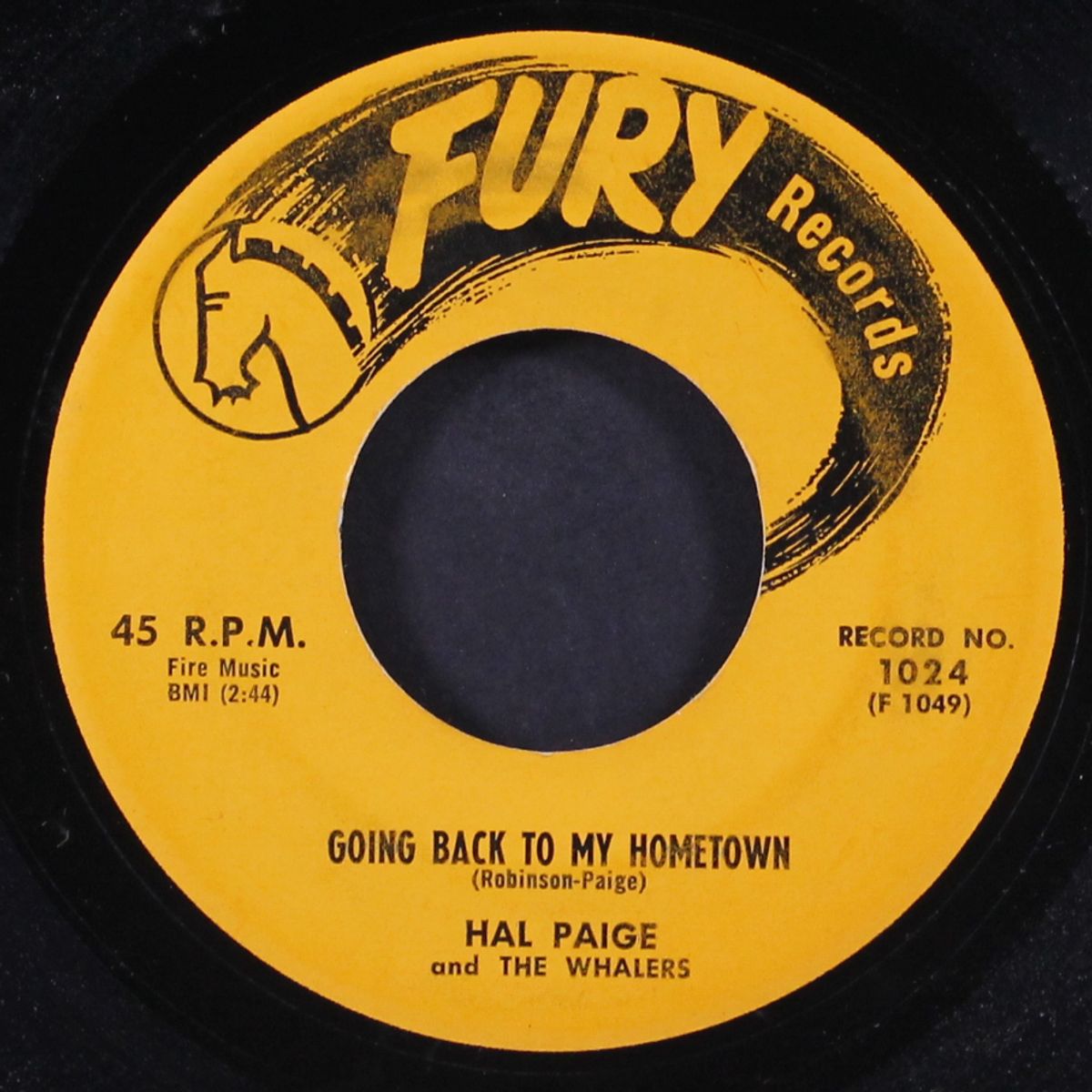 going back to my hometown / after hours blues by HAL PAIGE