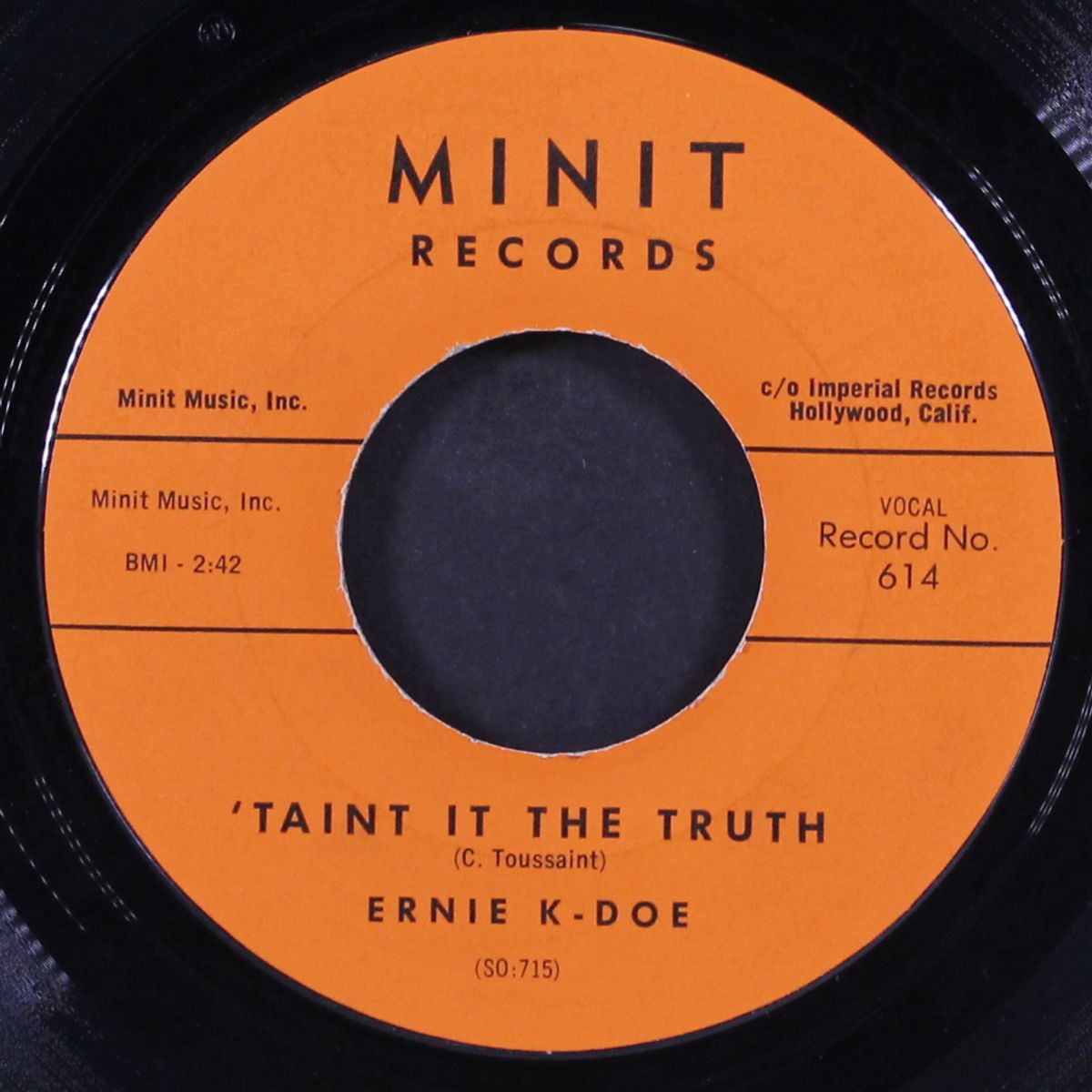 hello my lover / 'taint it the truth by ERNIE K-DOE