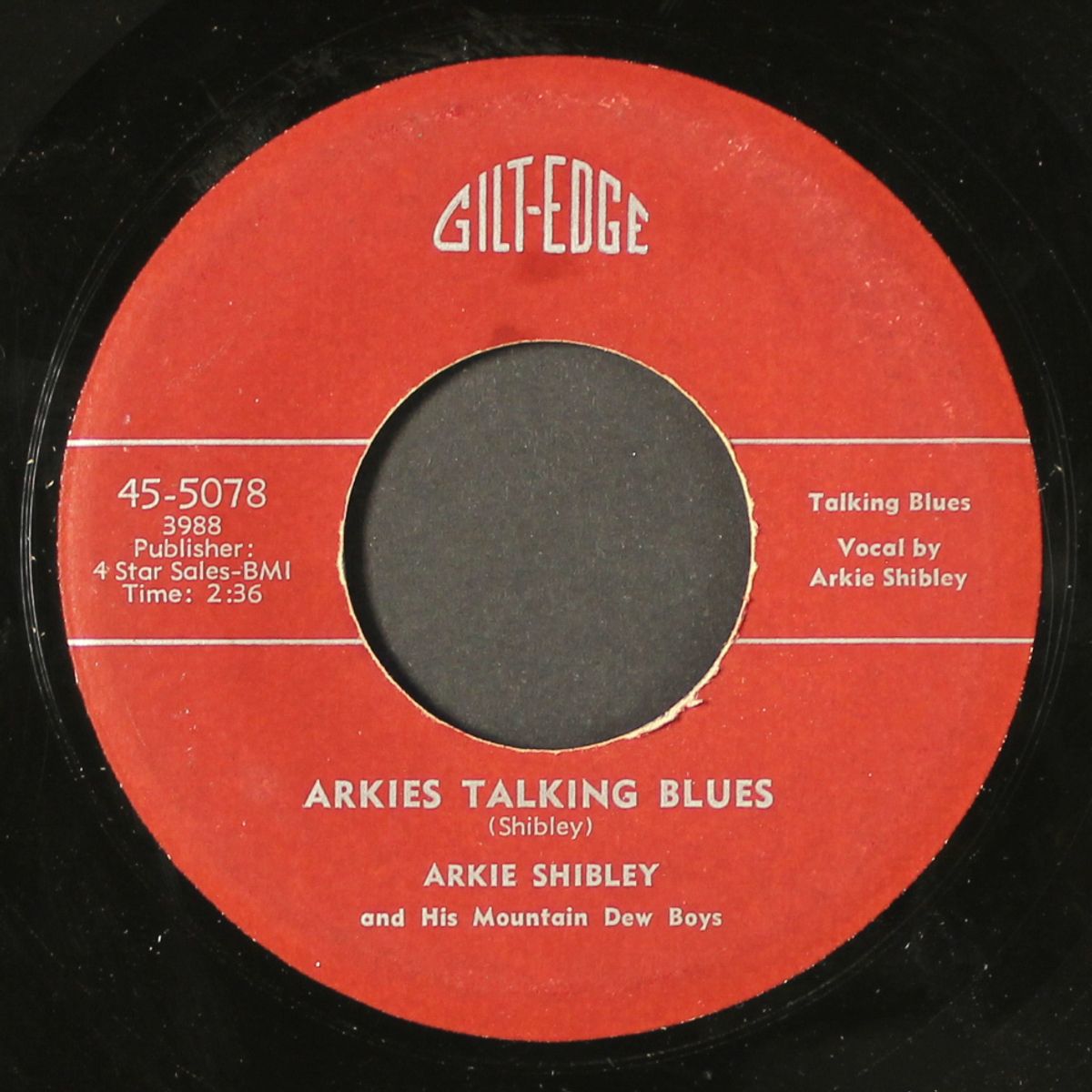 blue guitar ramble / arkies talking blues by ARKIE SHIBLEY