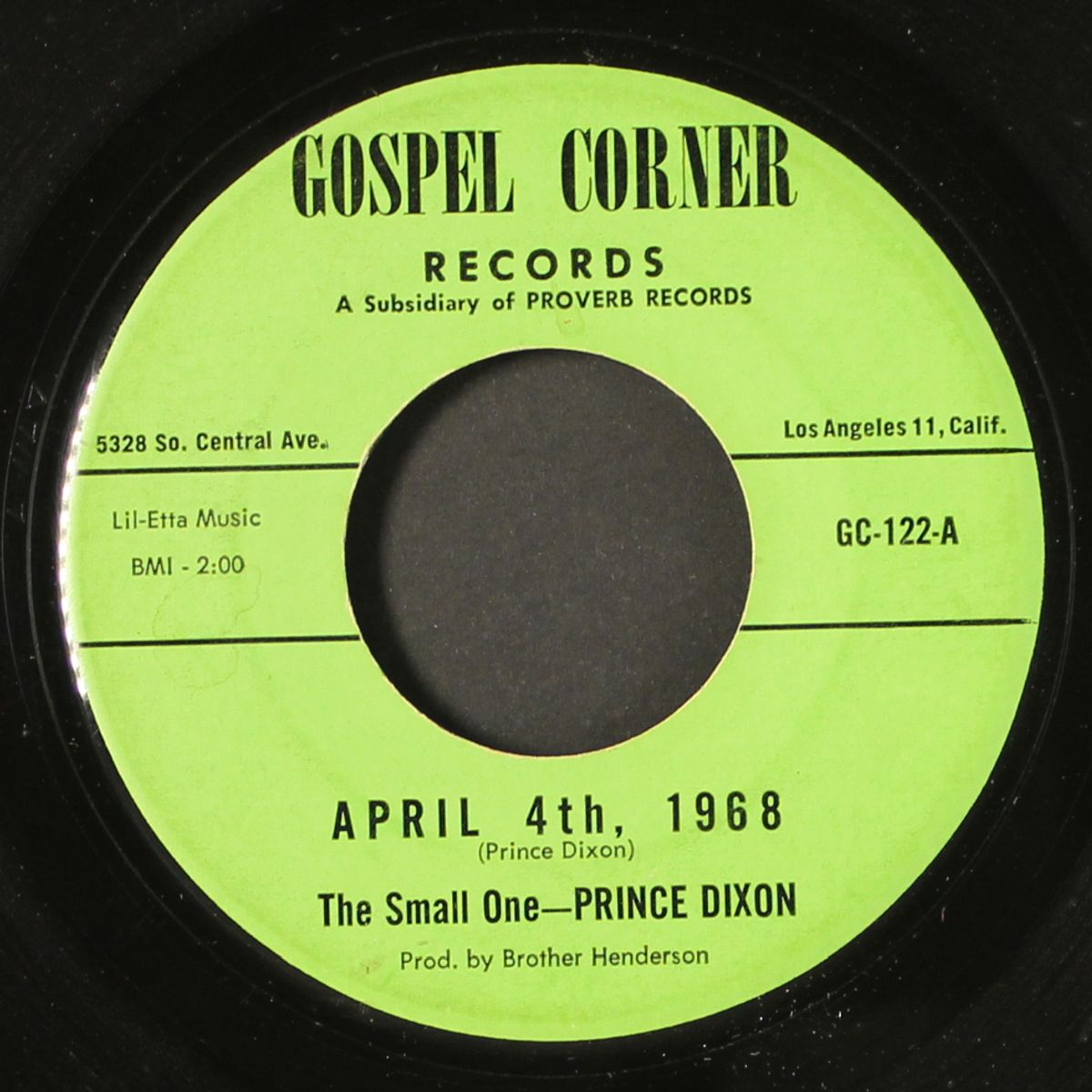april 45, 1968 / steal away by PRINCE DIXON