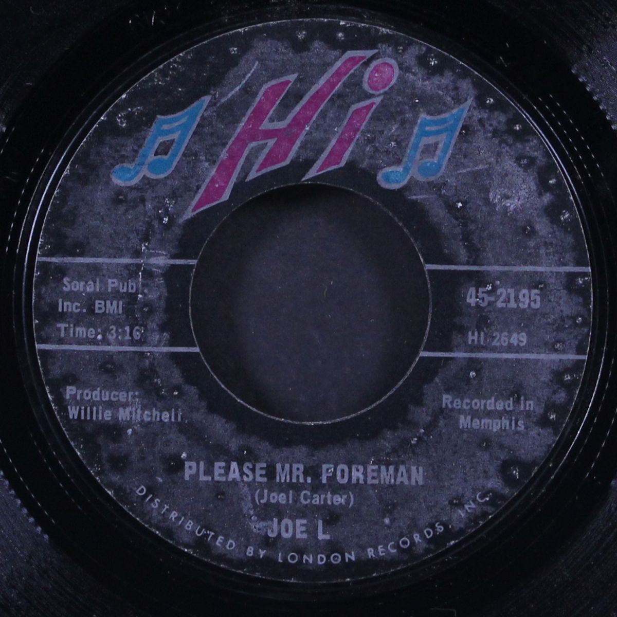 as the years go passing by / please mr. foreman by JOE L