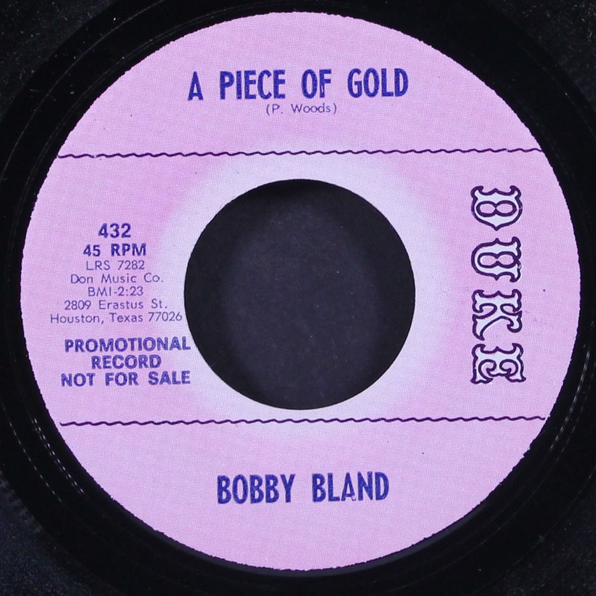 a piece of gold / driftin' blues by BOBBY BLAND