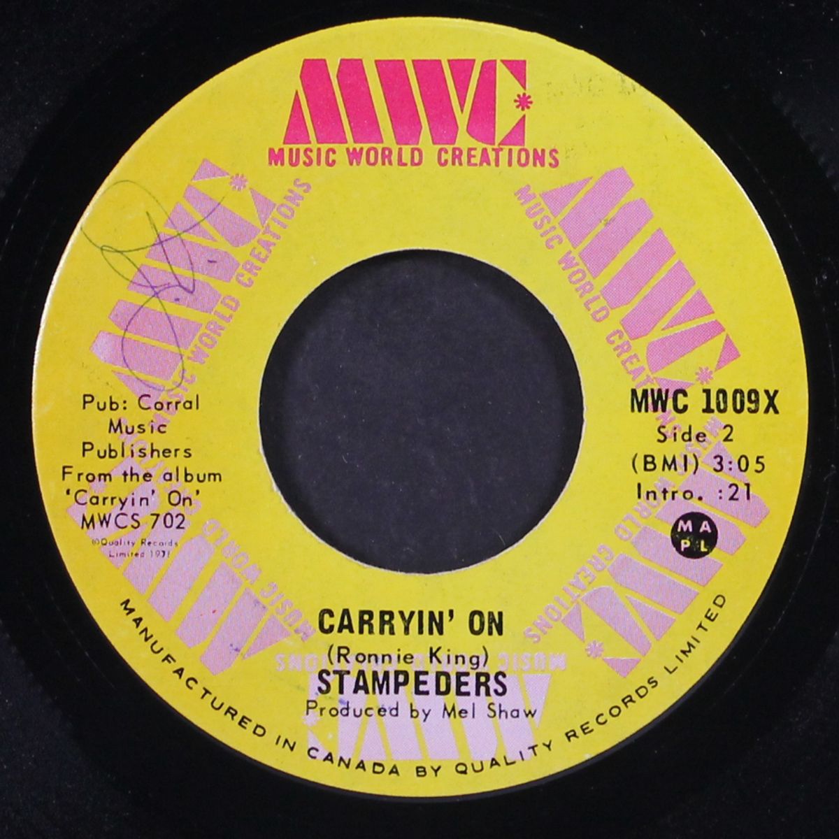 wild eyes / carryin' on by STAMPEDERS