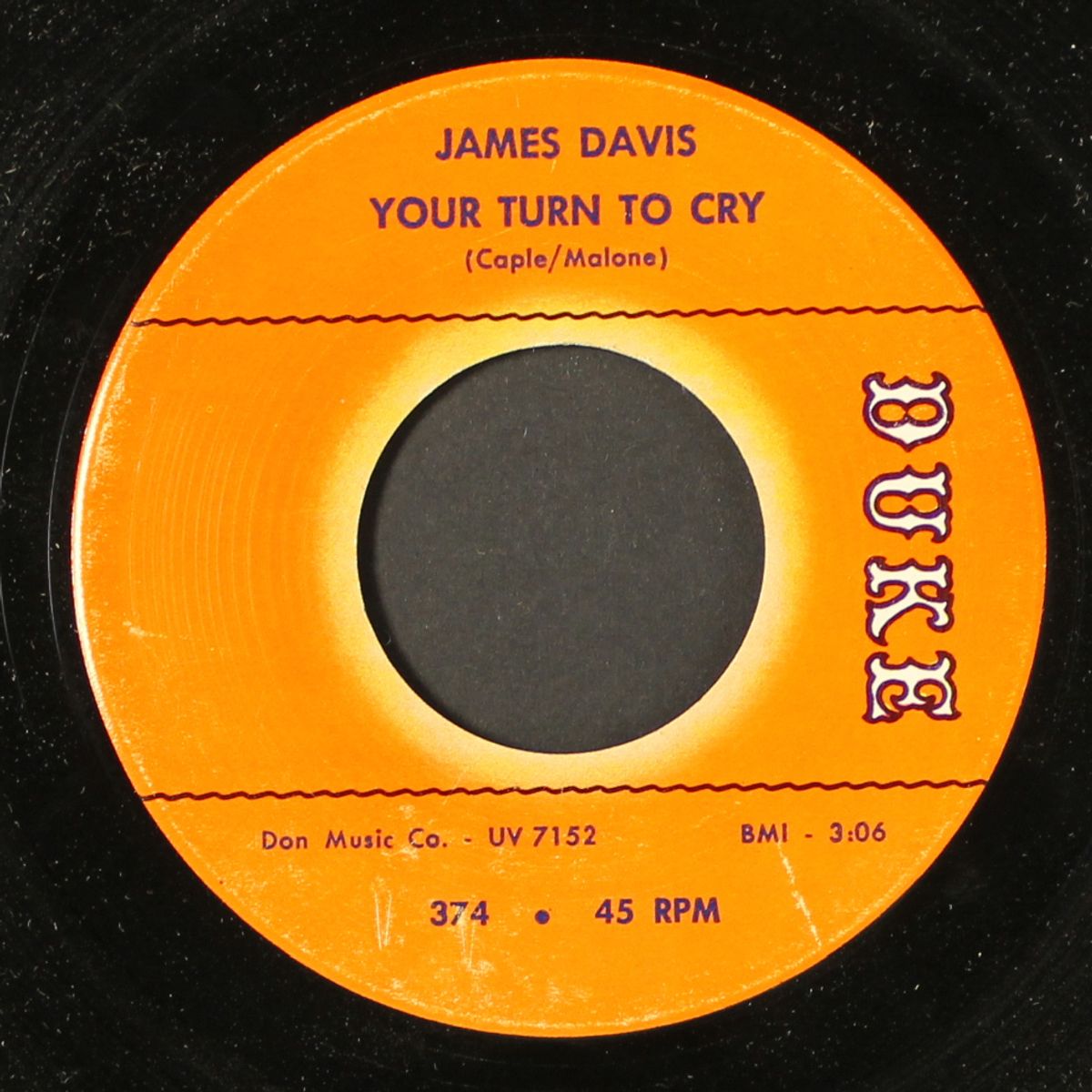 chains around my heart / your turn to cry by JAMES DAVIS