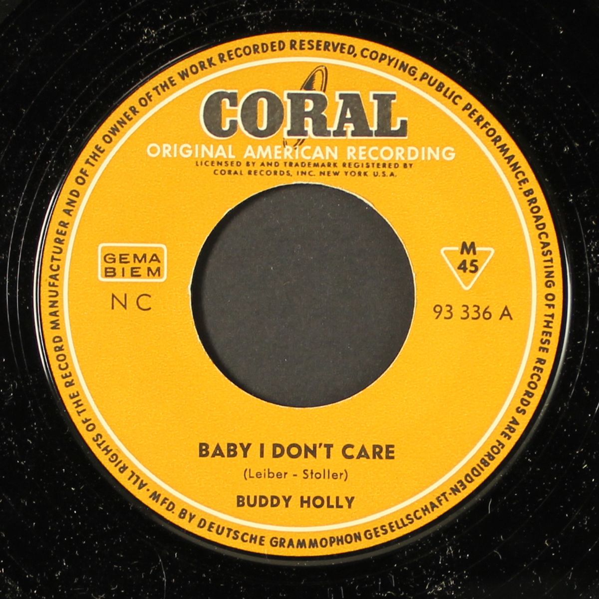 baby i don't care / valley of tears by BUDDY HOLLY
