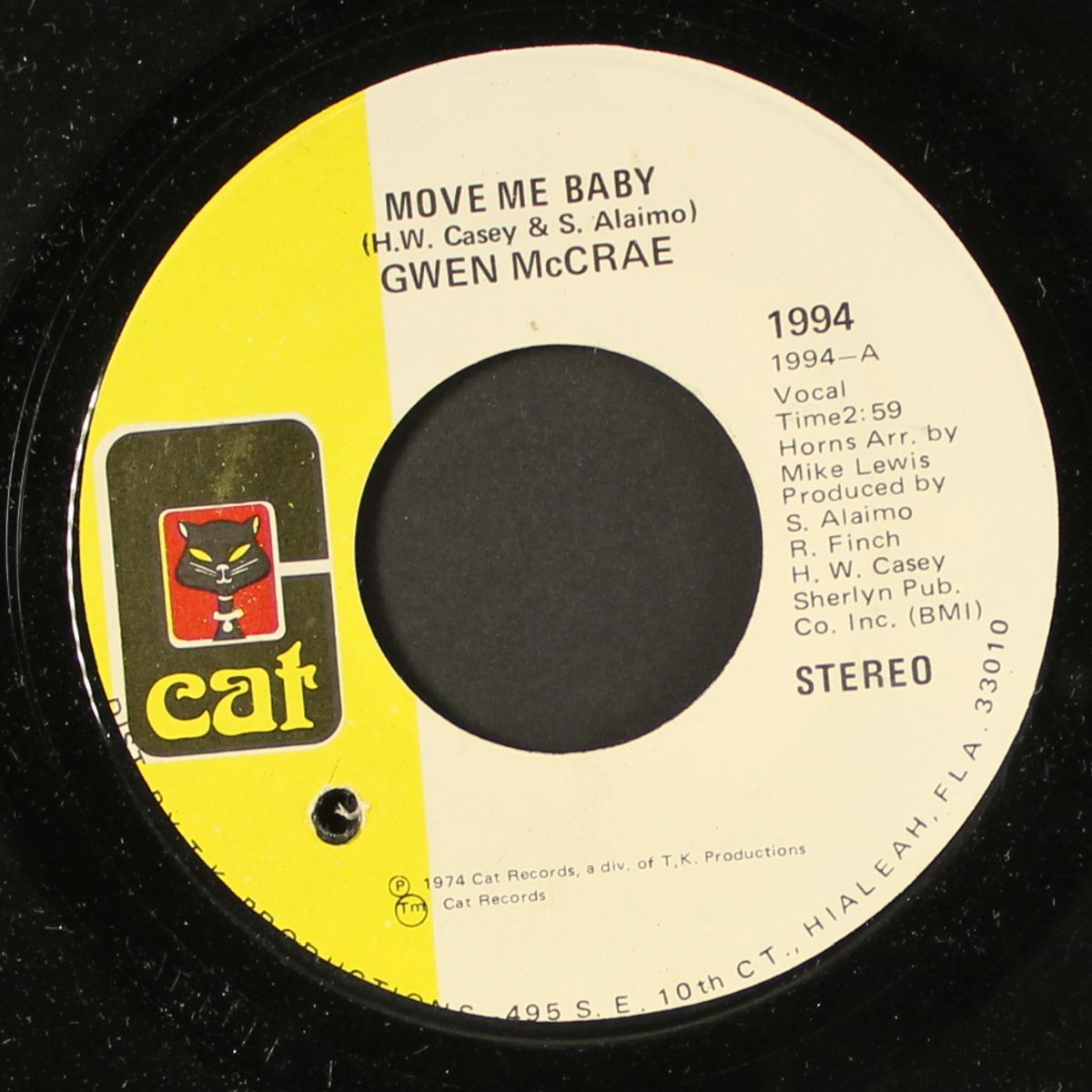 move me baby / he don't ever lose his groove by GWEN MCCRAE