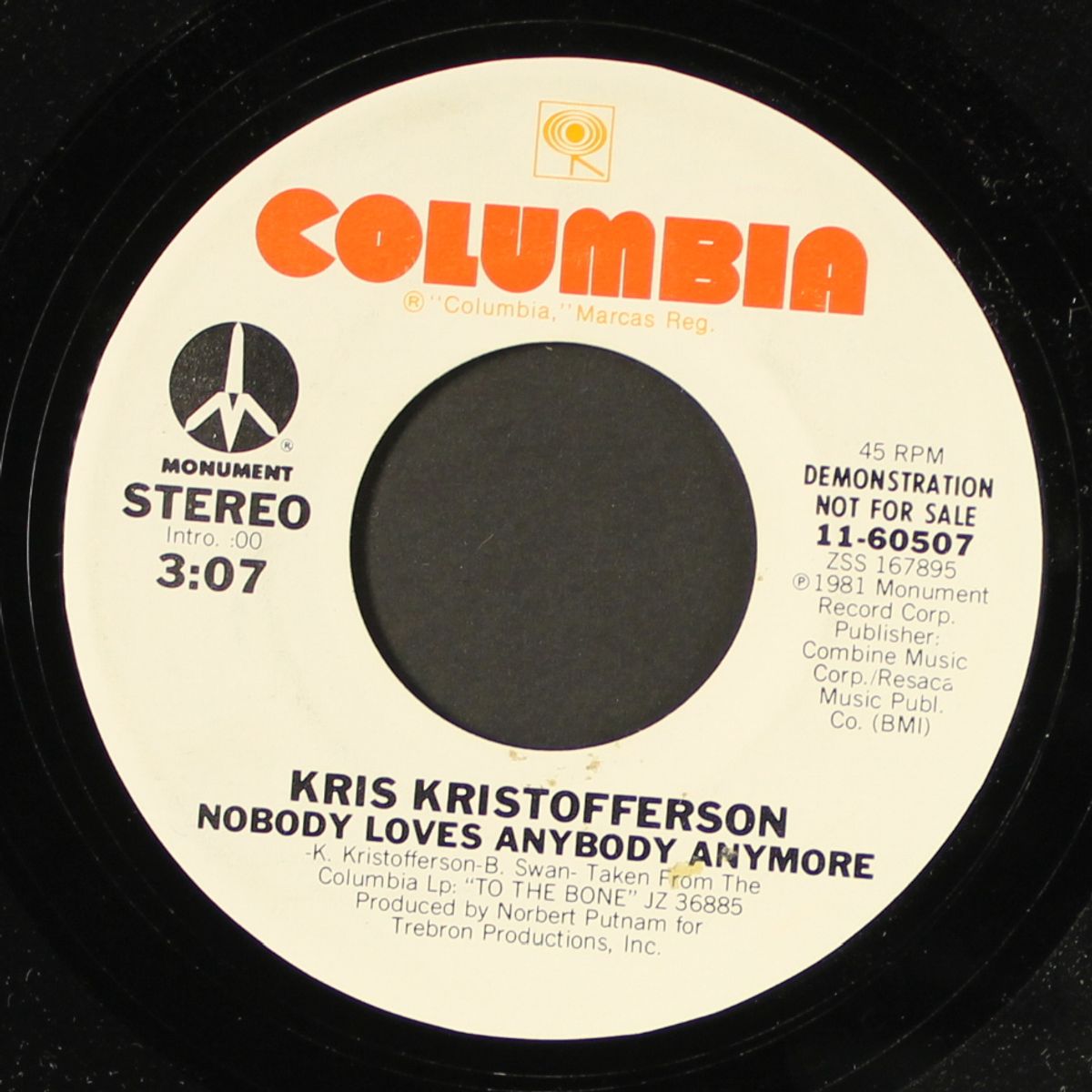 nobody loves anybody anymore / same by KRIS KRISTOFFERSON