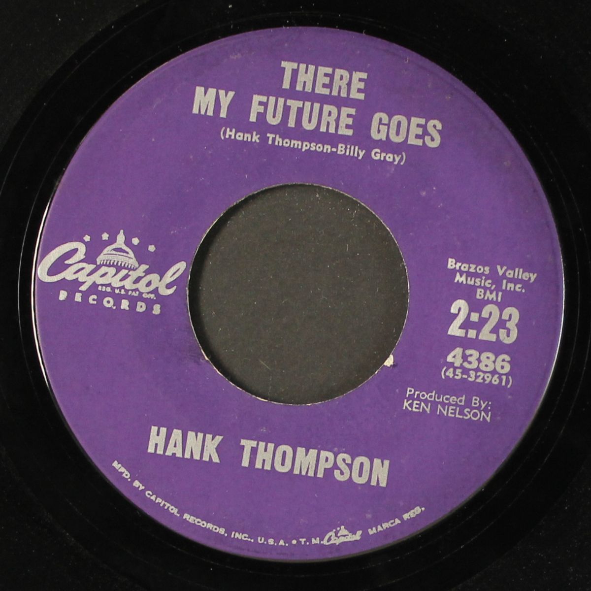 she's just a whole lot like you / there my future goes by HANK THOMPSON