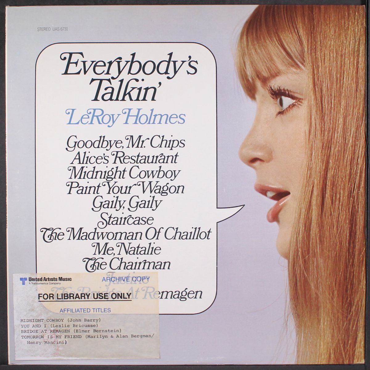 everybody's talkin' by LEROY HOLMES