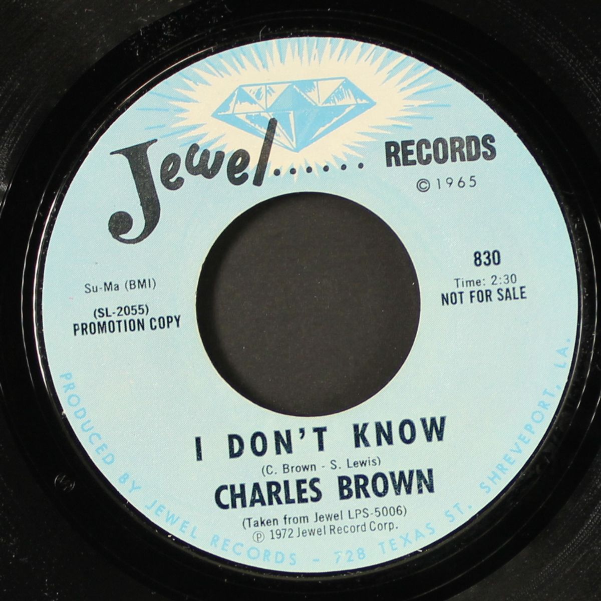 for you / i don't know by CHARLES BROWN