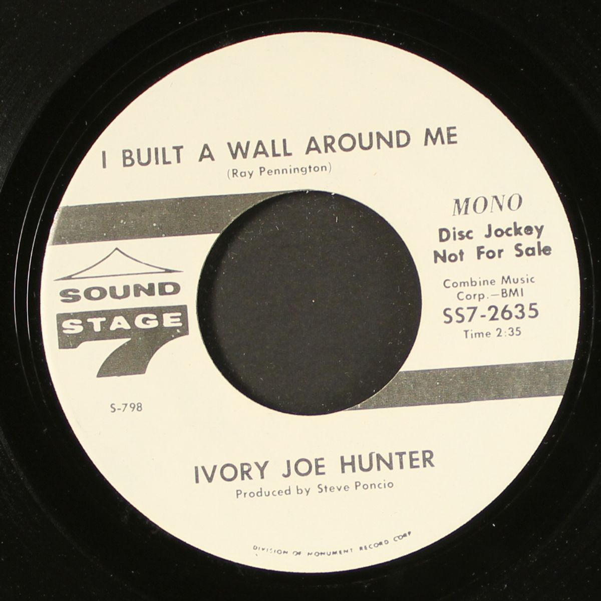 i built a wall around me / mono by IVORY JOE HUNTER