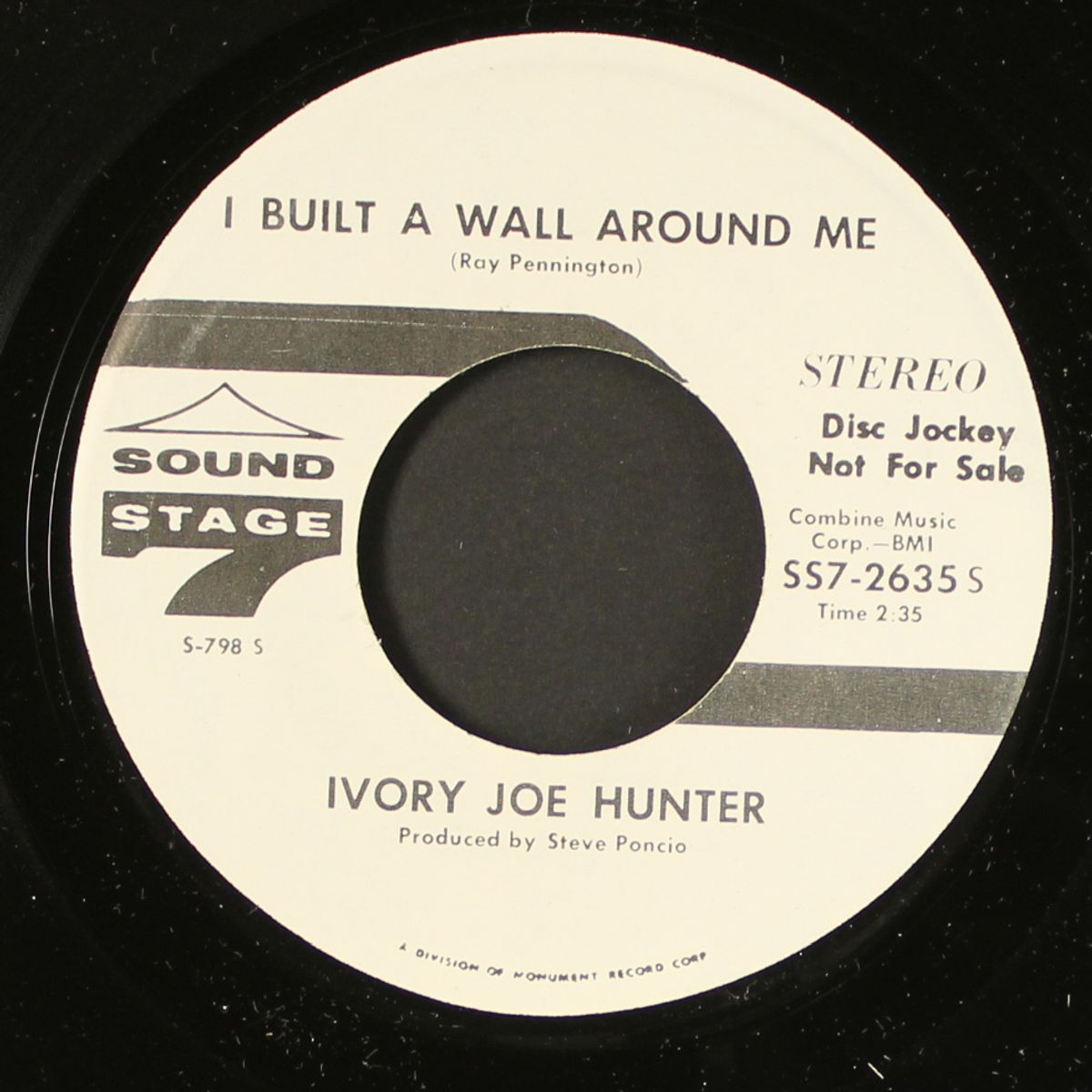 i built a wall around me / mono by IVORY JOE HUNTER