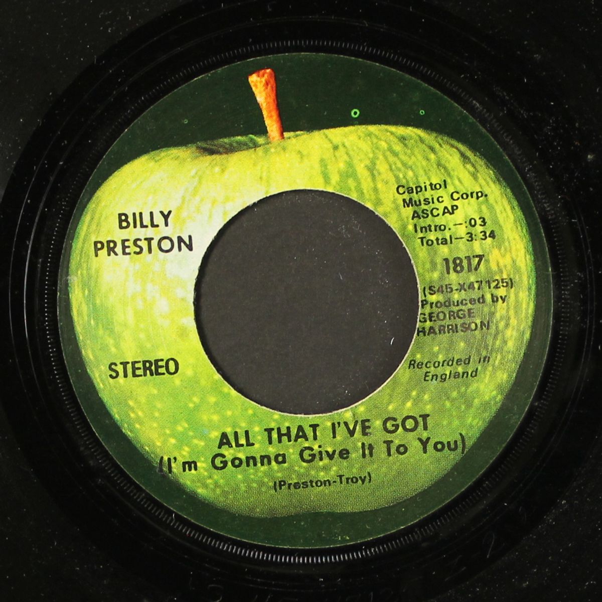 all that i've got (i'm gonna give it to you) / as i get older by BILLY PRESTON