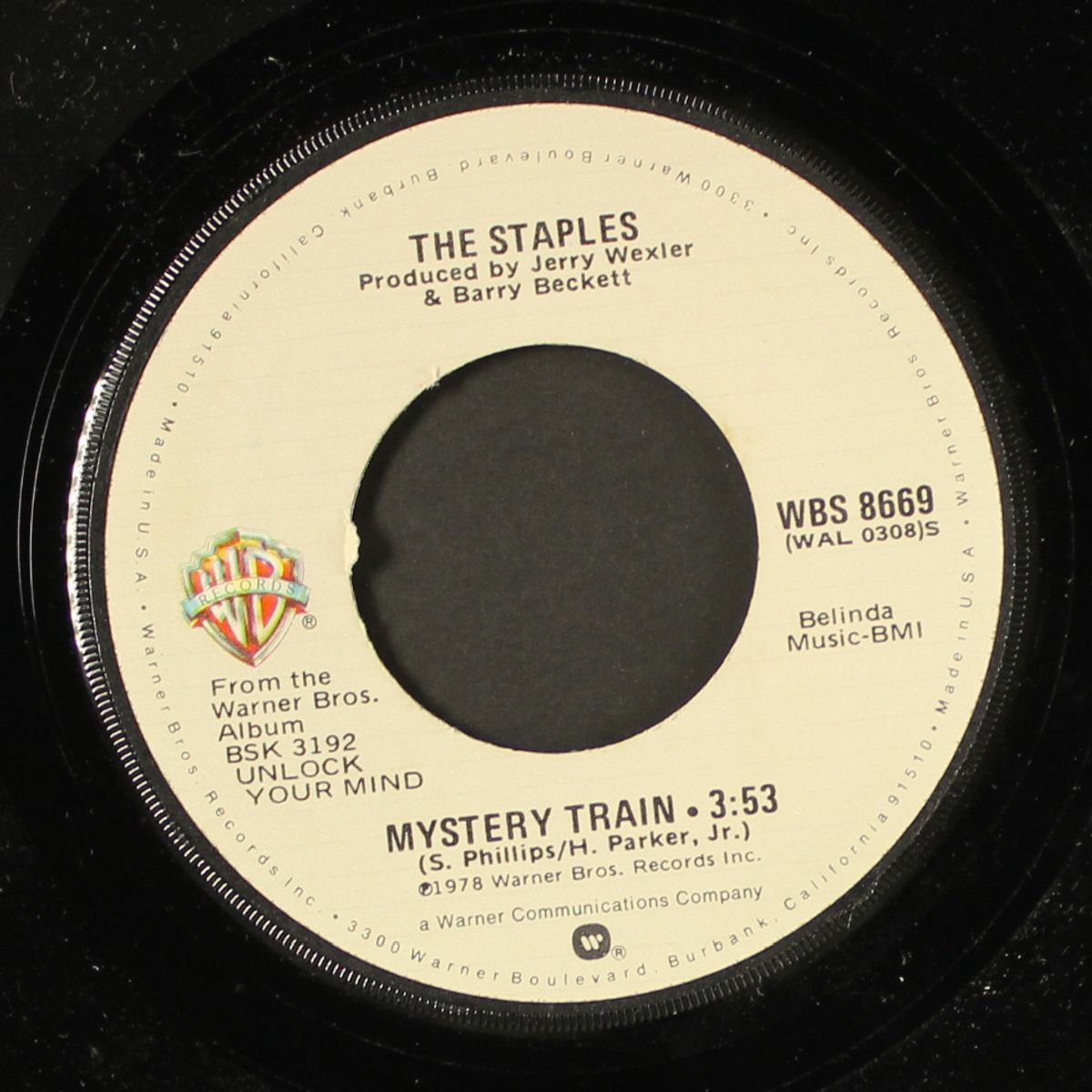 unlock your mind / mystery train by STAPLES