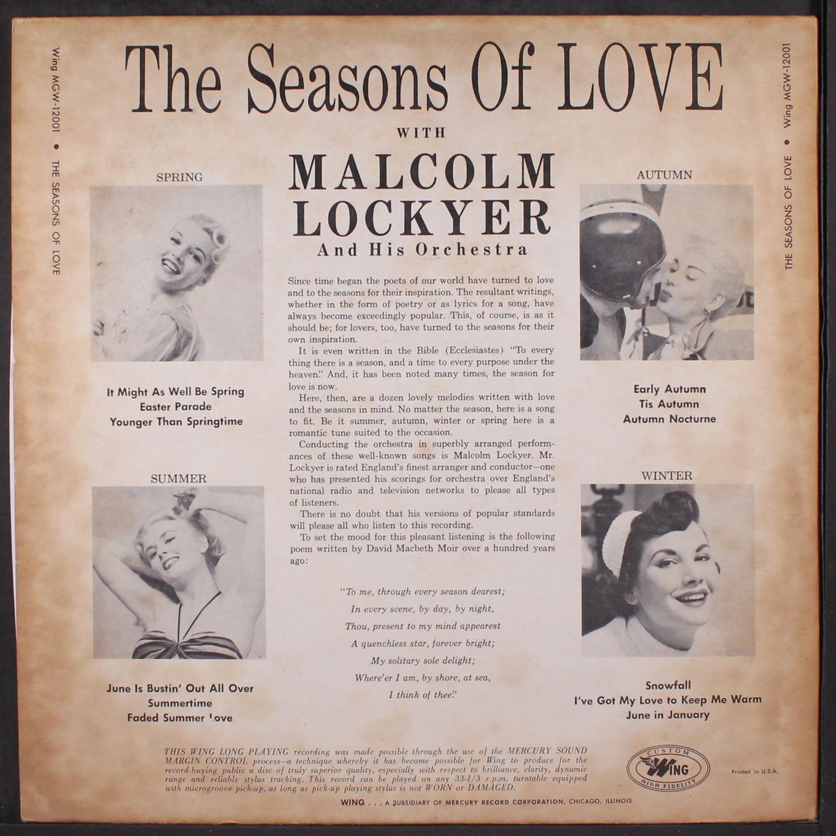 the seasons of love by MALCOLM LOCKYER