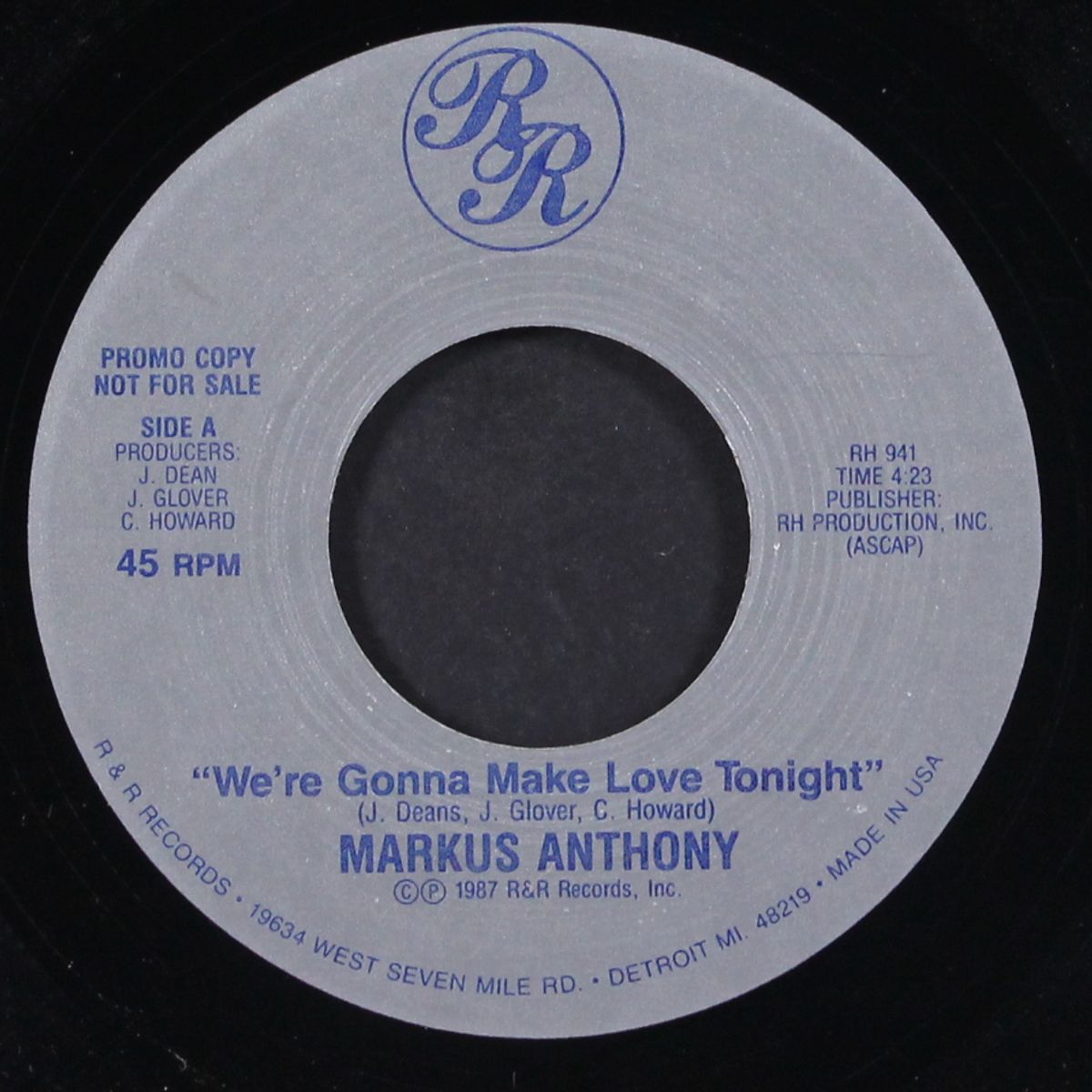 we're gonna make love tonight / same by MARKUS ANTHONY