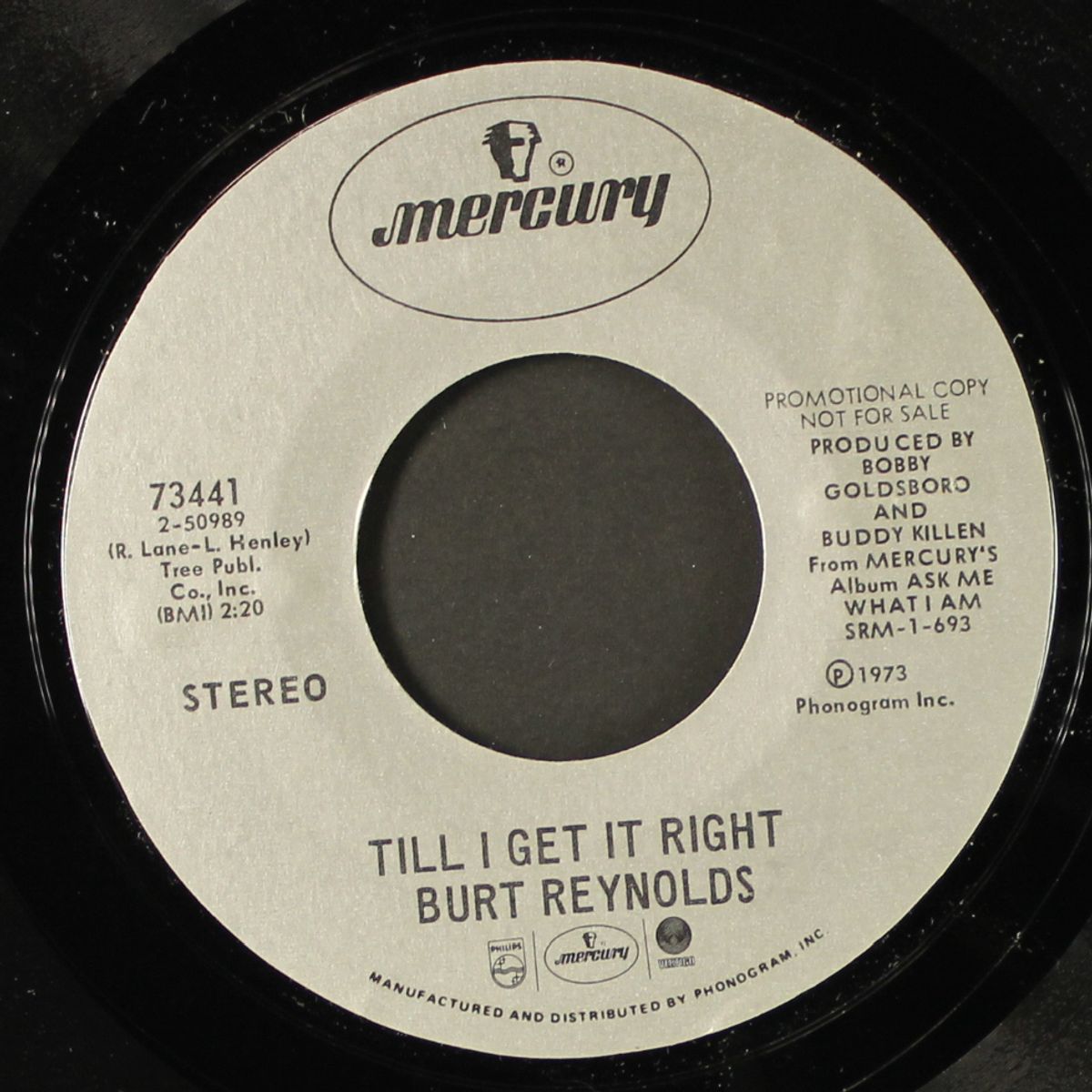 a room for a boy never used / till i get it right by BURT REYNOLDS