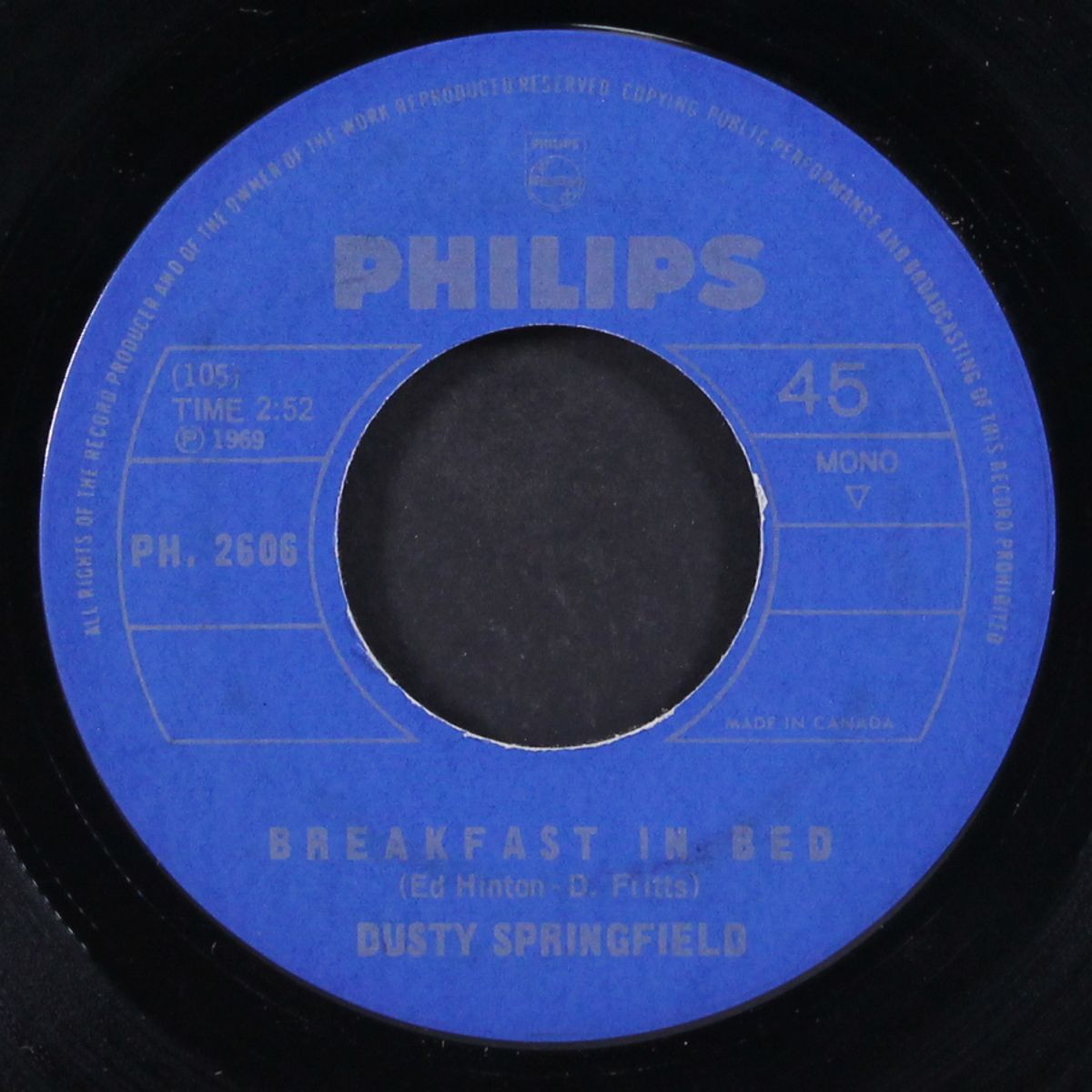 don't forget about me / breakfast in bed by DUSTY SPRINGFIELD