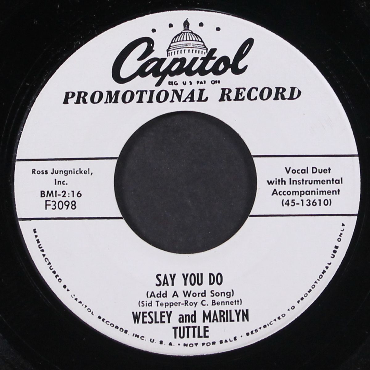 say you do / jim, johnny & jonas by WESLEY & MARILYN TUTTLE