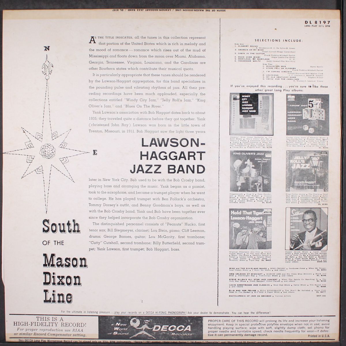 south of the mason-dixon line by LAWSON-HAGGART BAND