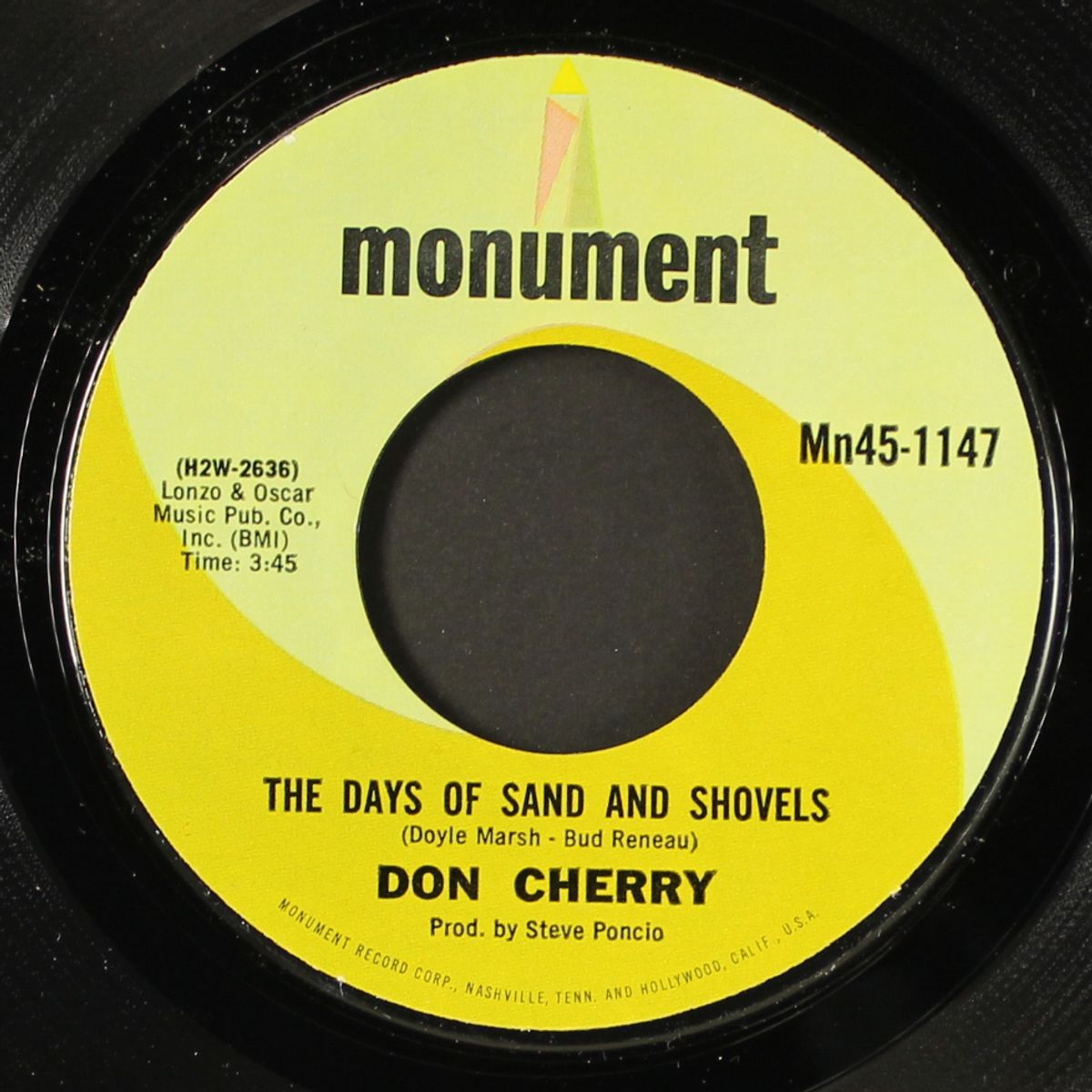 the days of sand & shovels by DON CHERRY