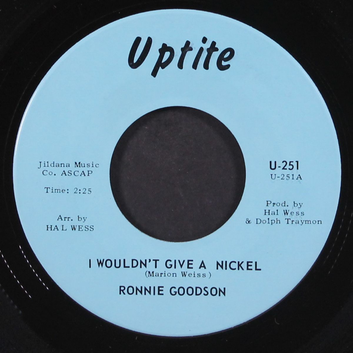 i wouldn't give a nickel / you keep me guessin' by RONNIE GOODSON