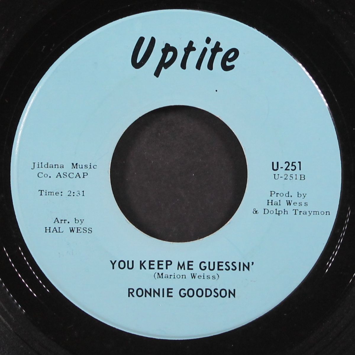 i wouldn't give a nickel / you keep me guessin' by RONNIE GOODSON