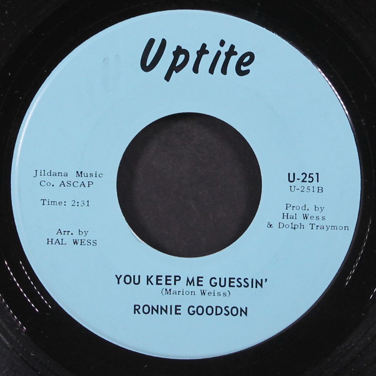 i wouldn't give a nickel / you keep me guessin' by RONNIE GOODSON