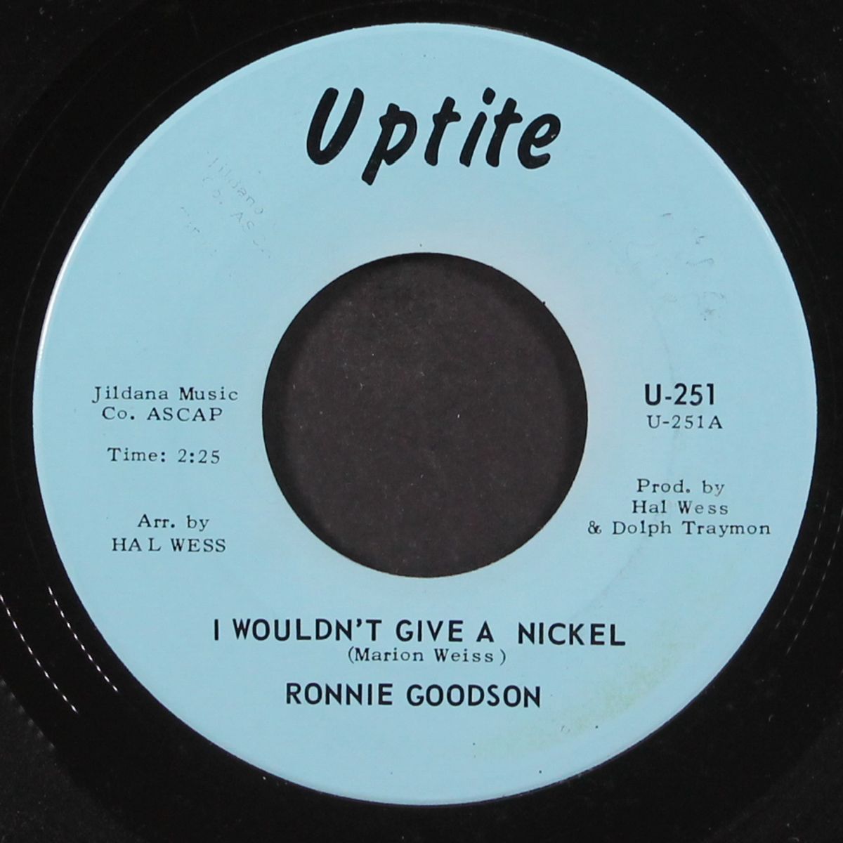 i wouldn't give a nickel / you keep me guessin' by RONNIE GOODSON