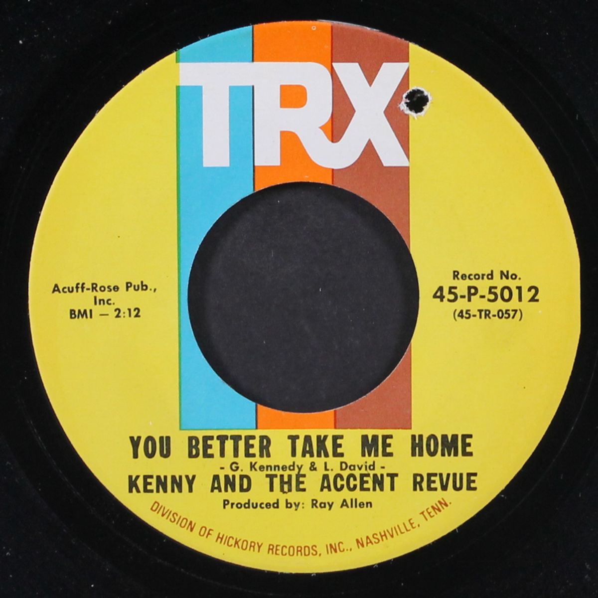 the dark end of the street / you better take me home by KENNY & ACCENT REVUE
