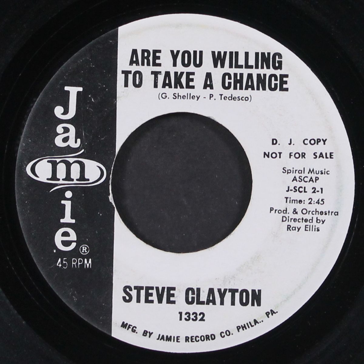 are you willing to take a chance / my name is on your heart by STEVE CLAYTON