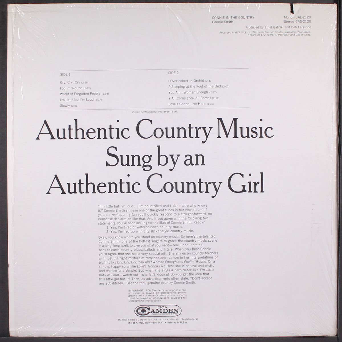 connie in the country by CONNIE SMITH