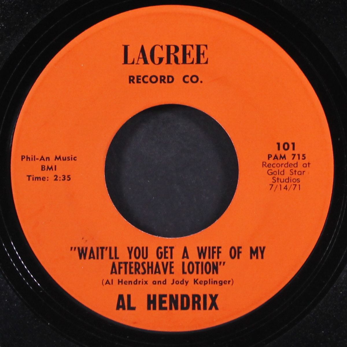 georgia kate / wait'll you get a wiff of my aftershave lotion by AL HENDRIX