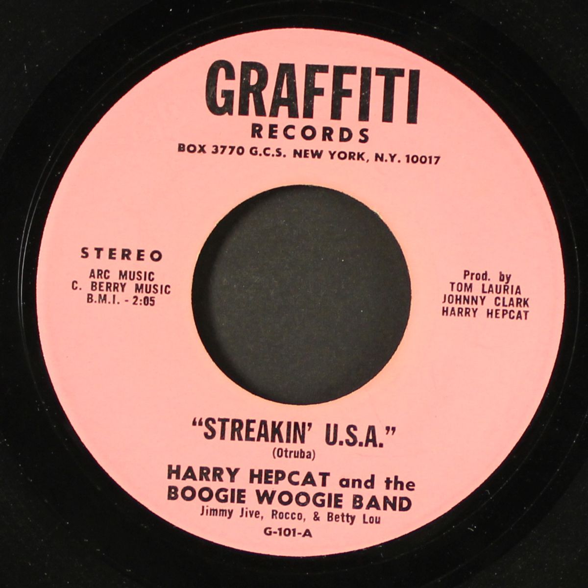 little darlin' / streakin' u.s.a. by HARRY HEPCAT & BOOGIE WOOGIE BAND