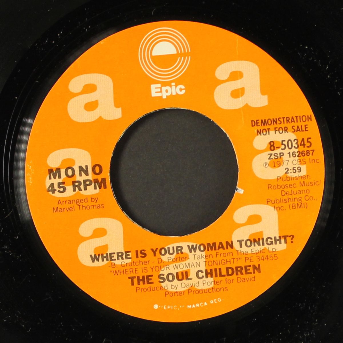 where is your woman tonight? / mono by SOUL CHILDREN