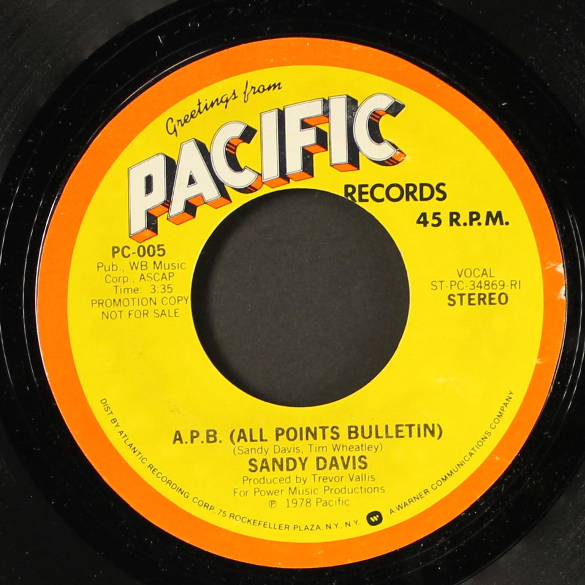 a.p.b. (all points bulletin / mono) by SANDY DAVIS
