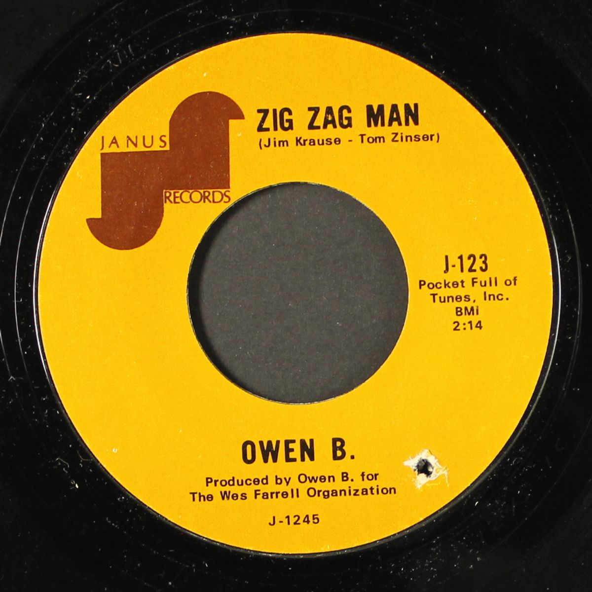 zig zag man / never goin' home by OWEN B.
