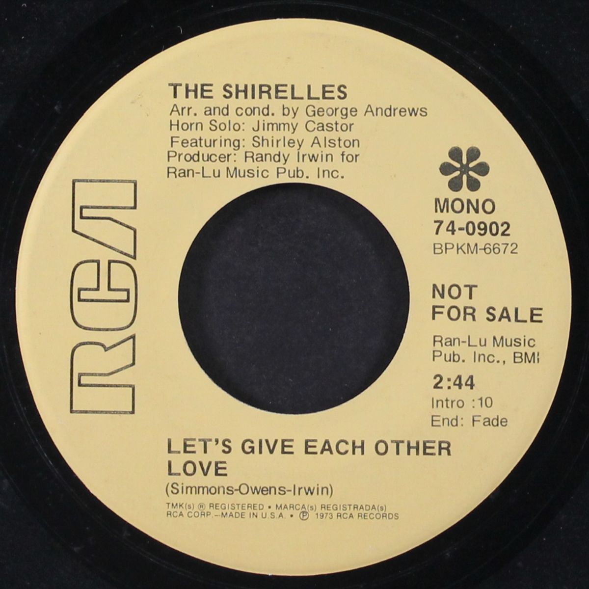 let's give each other love / deep in the night by SHIRELLES