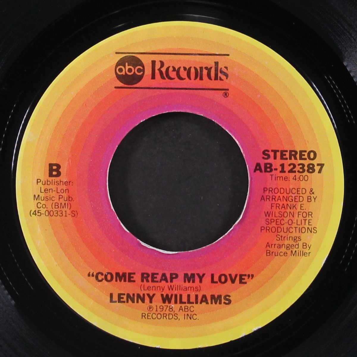 you got me running / come reap my love by LENNY WILLIAMS